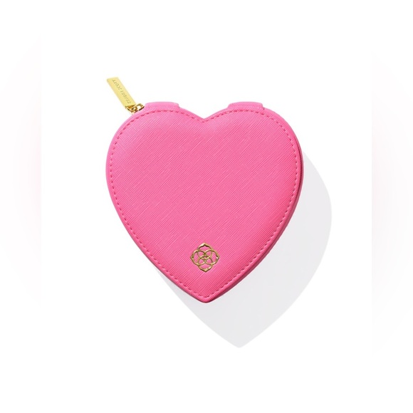 NWT Kendra Scott Heart Jewelry Case in Dark Pink. - Picture 9 of 12